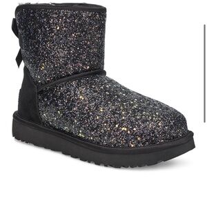 UGG Black Glitter Boots
